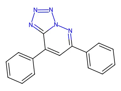 Tetrazolo(1,5-b)pyridazine, 6,8-diphenyl- structure