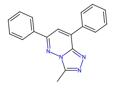 1,2,4-Triazolo(4,3-b)pyridazine, 6,8-diphenyl-3-methyl- structure