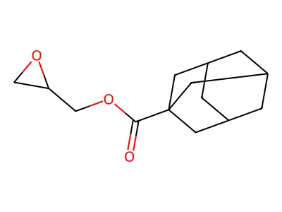 2-Oxiranylmethyl tricyclo[3.3.1.13,7]decane-1-carboxylate structure