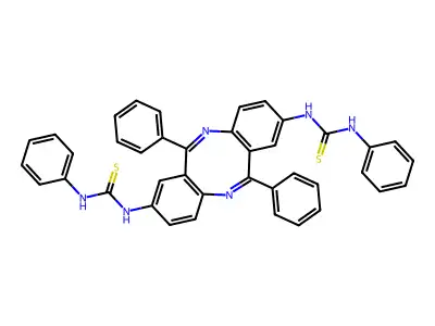 N,N''-(6,12-Diphenyldibenzo(b,f)(1,5)diazocin-2,8-diyl)bis(N'-phenylthiourea) structure