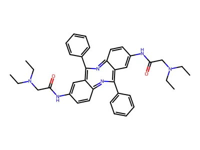 2,8-Di(diethylaminoacetamido)-6,12-diphenyldibenzo(b,f)(1,5)diazocine structure