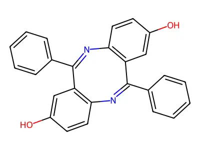 Dibenzo(b,f)(1,5)diazocine-2,8-diol, 6,12-diphenyl- structure