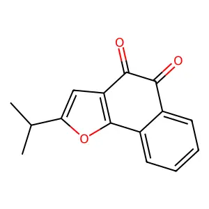 2-Isopropylnaphtho[1,2-b]furan-4,5-dione structure
