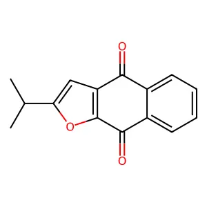 Q 98 2-Isopropylnaphtho(2,3-B)furan-4,9-dione structure
