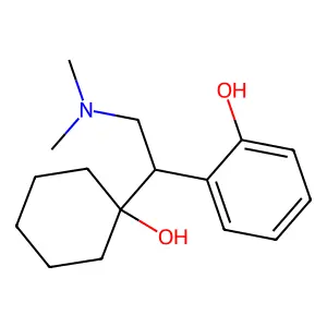 2-[2-(Dimethylamino)-1-(1-hydroxycyclohexyl)ethyl]phenol structure