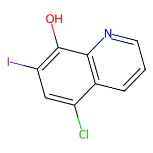 氯碘羟喹 structure