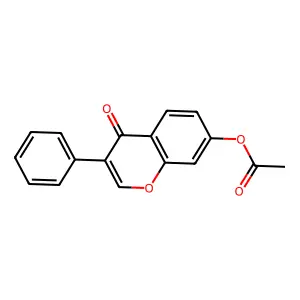 7-(Acetyloxy)-3-phenyl-4H-1-benzopyran-4-one structure