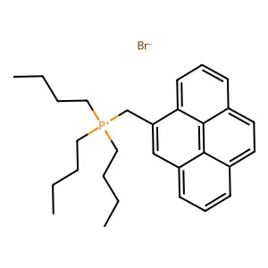 Pyrenylmethyl tributylphosphonium structure