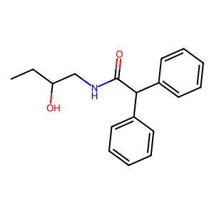 1-(N-Diphenylacetamido)-2-butanol structure