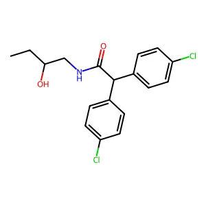 1-(N-Di-(4'-chlorophenyl)acetamido)-2-butanol structure