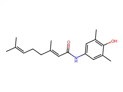 3,7-Dimethyl-N-(3,5-dimethyl-4-hydroxyphenyl)-2,6-octadienamide structure