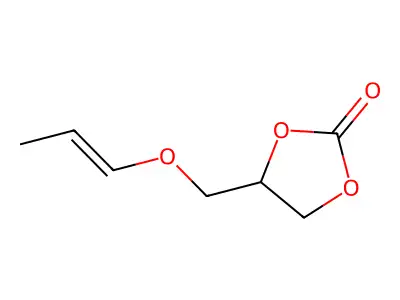 4-(Prop-1-enoxymethyl)-1,3-dioxolan-2-one structure