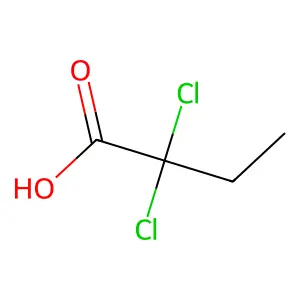 2,2-二氯丁酸 structure