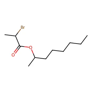2-Bromopropionic acid, 2-octyl ester structure