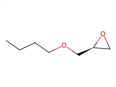 Butyl glycidyl ether, (-)- structure