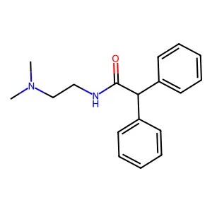 N-[2-(二甲氨基)乙基]-2,2-二苯基乙酰胺 structure