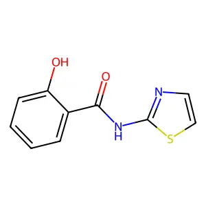 2-羟基-N-2-噻唑基苯甲酰胺 structure