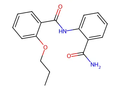 2-[(2-Propoxybenzoyl)amino]benzamide structure