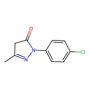 3H-Pyrazol-3-one, 2-(4-chlorophenyl)-2,4-dihydro-5-methyl- structure