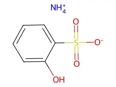 Ammonium phenolsulfonate structure