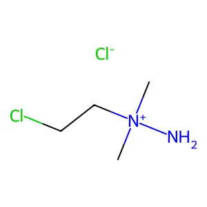 Hydrazinium, 1-(2-chloroethyl)-1,1-dimethyl-, chloride (1:1) structure
