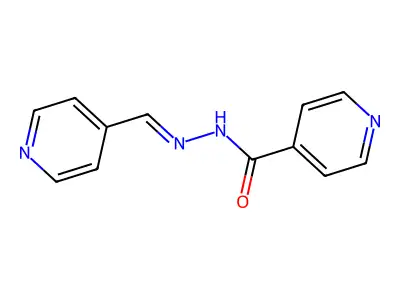 N-[(Z)-pyridin-4-ylmethylideneamino]pyridine-4-carboxamide structure