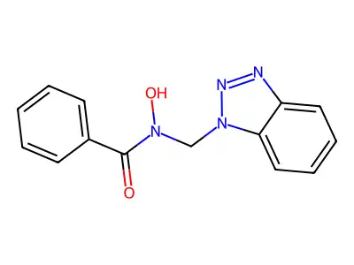 N-(1H-1,2,3-Benzotriazol-1-ylmethyl)-N-hydroxybenzamide structure