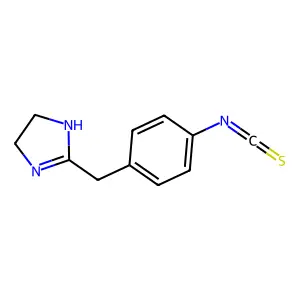4,5-Dihydro-2-((4-isothiocyanatophenyl)methyl)-1H-imidazole structure