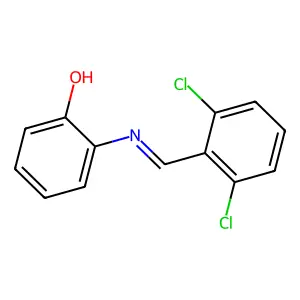 2-{[(E)-(2,6-dichlorophenyl)methylidene]amino}phenol structure