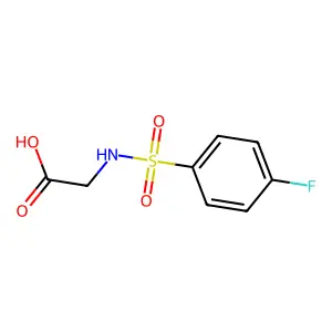 2-(4-Fluorophenylsulfonamido)acetic acid structure