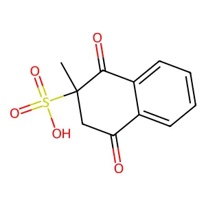 1,2,3,4-Tetrahydro-2-methyl-1,4-dioxo-2-naphthalenesulfonic acid structure