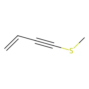 1-Methylthio-3-buten-1-yne structure