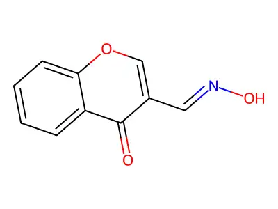 3-(Hydroxyiminomethyl)chromen-4-one structure