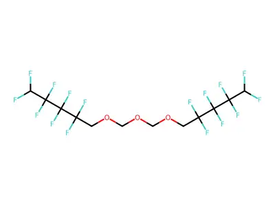 1,1,2,2,3,3,4,4-octafluoro-5-({[(2,2,3,3,4,4,5,5-octafluoropentyl)oxy]methoxy}methoxy)pentane structure
