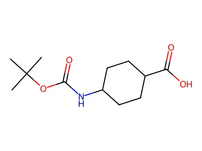 4-(((Tert-butoxy)carbonyl)amino)cyclohexane-1-carboxylic acid structure