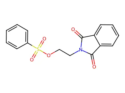 2-Phthalimidoethyl benzenesulfonate structure