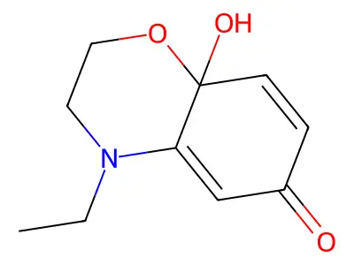 4-ethyl-8a-hydroxy-3,4-dihydro-2H-benzo[b][1,4]oxazin-6(8aH)-one structure