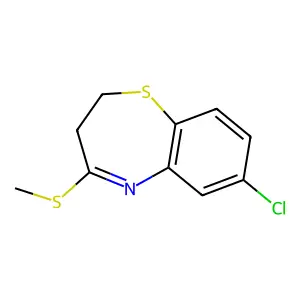 7-Chloro-4-methylsulfanyl-2,3-dihydro-1,5-benzothiazepine structure