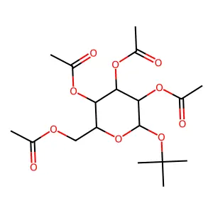 tert-Butyl 2,3,4,6-tetra-O-acetylhexopyranoside structure