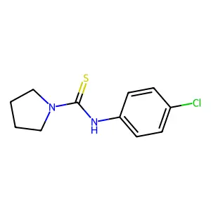 N-(4-chlorophenyl)pyrrolidine-1-carbothioamide structure