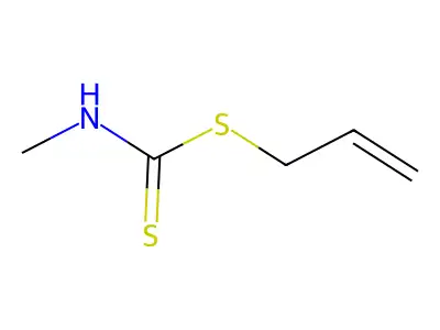 prop-2-enyl N-methylcarbamodithioate structure