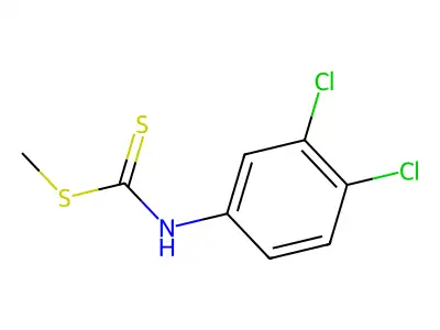 Carbanilic acid, 3,4-dichlorodithio-, methyl ester structure