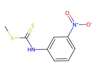 Carbanilic acid, dithio-m-nitro-, methyl ester structure