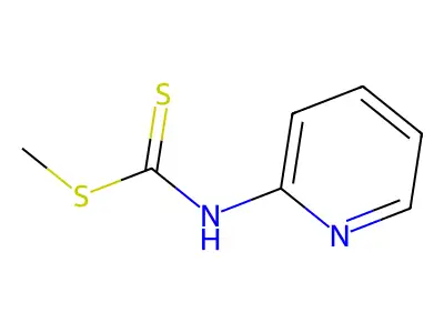 Methyl 2-pyridinyldithiocarbamate structure