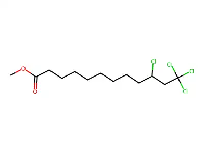 Methyl 10,12,12,12-tetrachlorododecanoate structure
