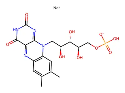 核黄素单磷酸 structure