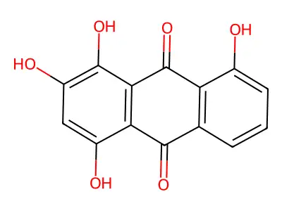 1,2,4,8-Tetrahydroxy-9,10-anthracenedione structure