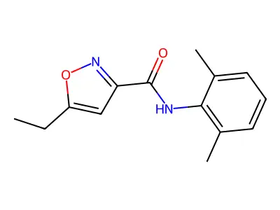 3-Isoxazolecarboxamide, N-(2,6-dimethylphenyl)-5-ethyl- structure