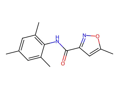 3-Isoxazolecarboxamide, 5-methyl-N-(2,4,6-trimethylphenyl)- structure