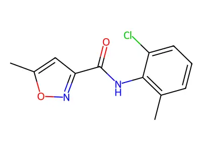 3-Isoxazolecarboxamide, N-(2-chloro-6-methylphenyl)-5-methyl- structure
